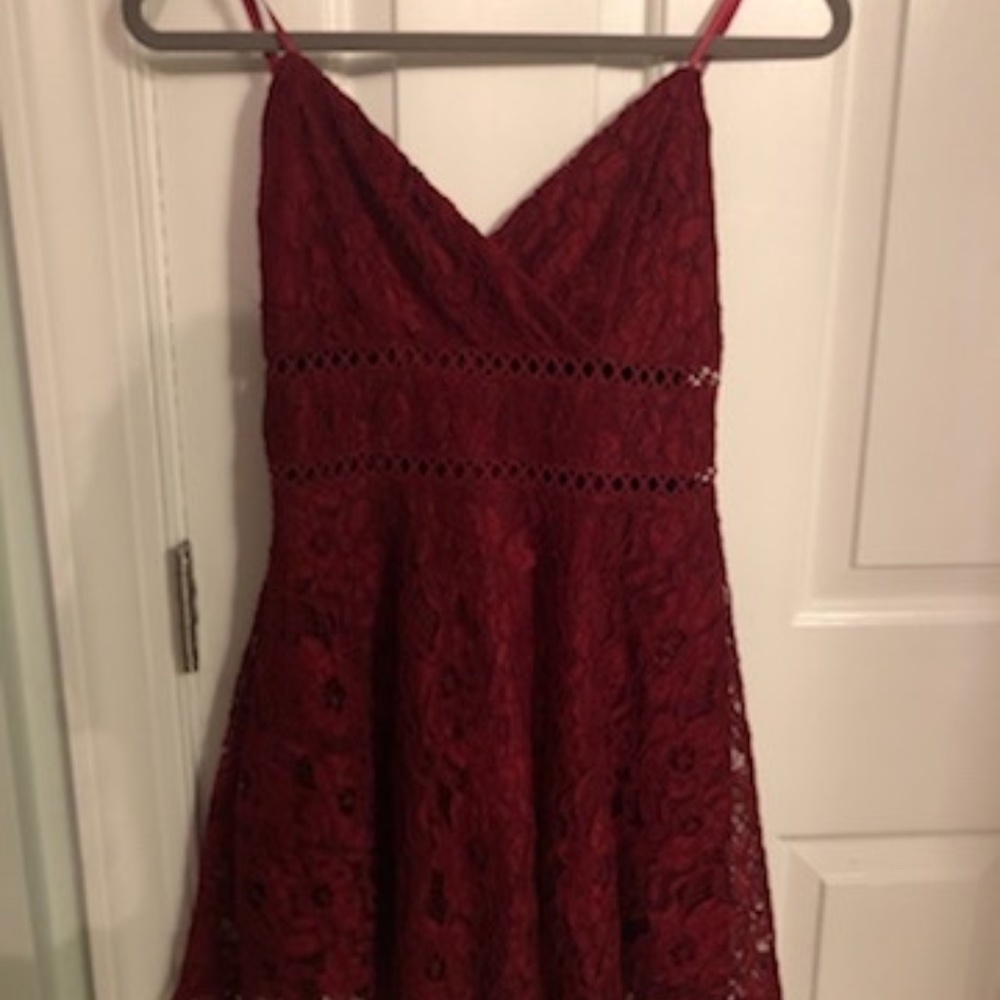 Mi Ami red lace dress